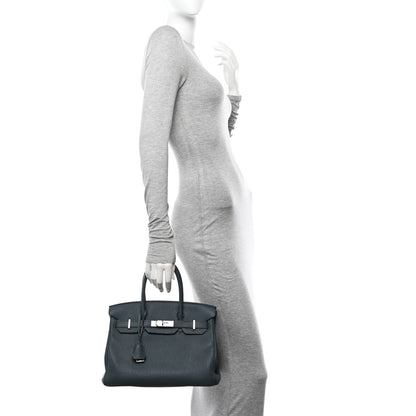 Hermes Togo Birkin 30 Bleu Orage 2 of 10