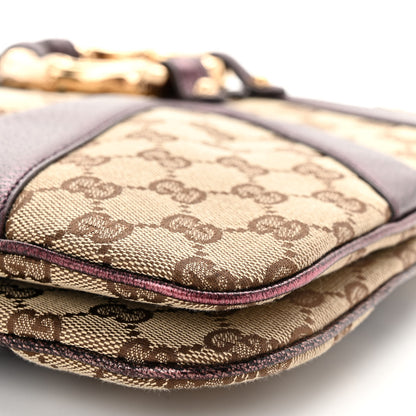 Gucci Monogram Bamboo Chain Tom Ford Shoulder Bag Metallic Purple 9 of 9