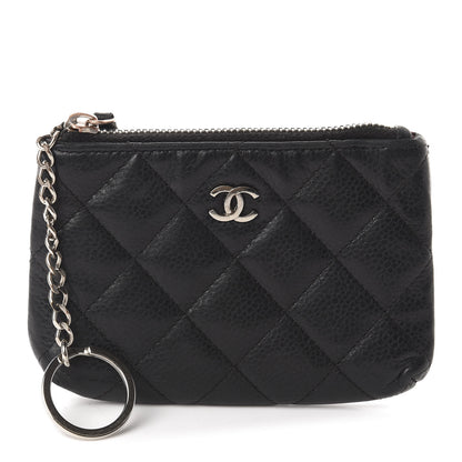 Chanel Caviar Quilted Key Holder Case Black 1 of 7