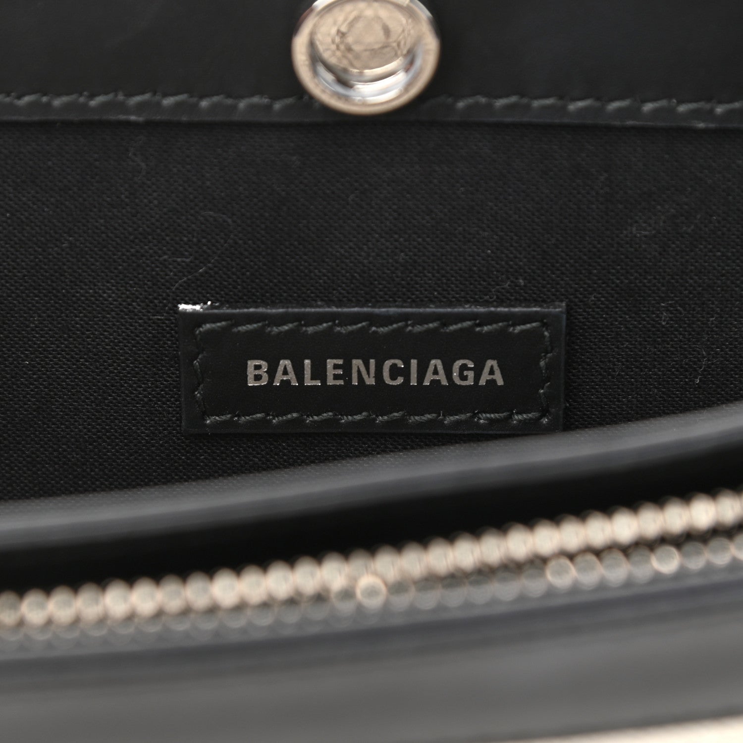 Balenciaga Cotton Canvas Pochette Crossbody Bag Black 6 of 10