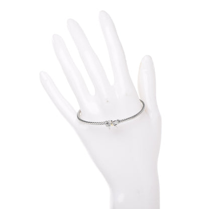 David Yurman Sterling Silver 18K Yellow Gold Bow Cable Collectibles Bracelet 2 of 5