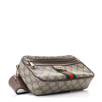 Gucci Soft GG Supreme Monogram Medium Ophidia Belt Bag Dark Brown 4 of 10