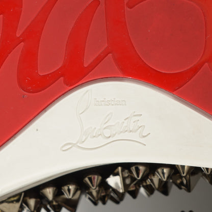 Christian Louboutin Calfskin Louis Pik Pik Spikes Flat Mens Sneakers 41.5 Black 8 of 10