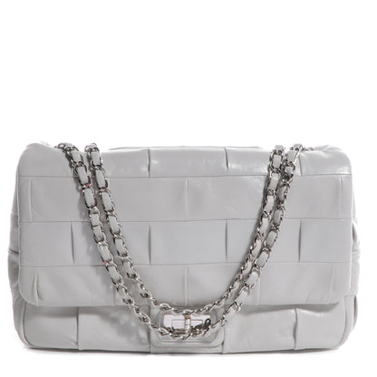 Chanel Lambskin Igloo Single Flap Light Grey 1 of 9