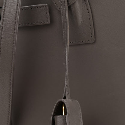 Saint Laurent Grained Calfskin Baby Sac De Jour Fog 9 of 15