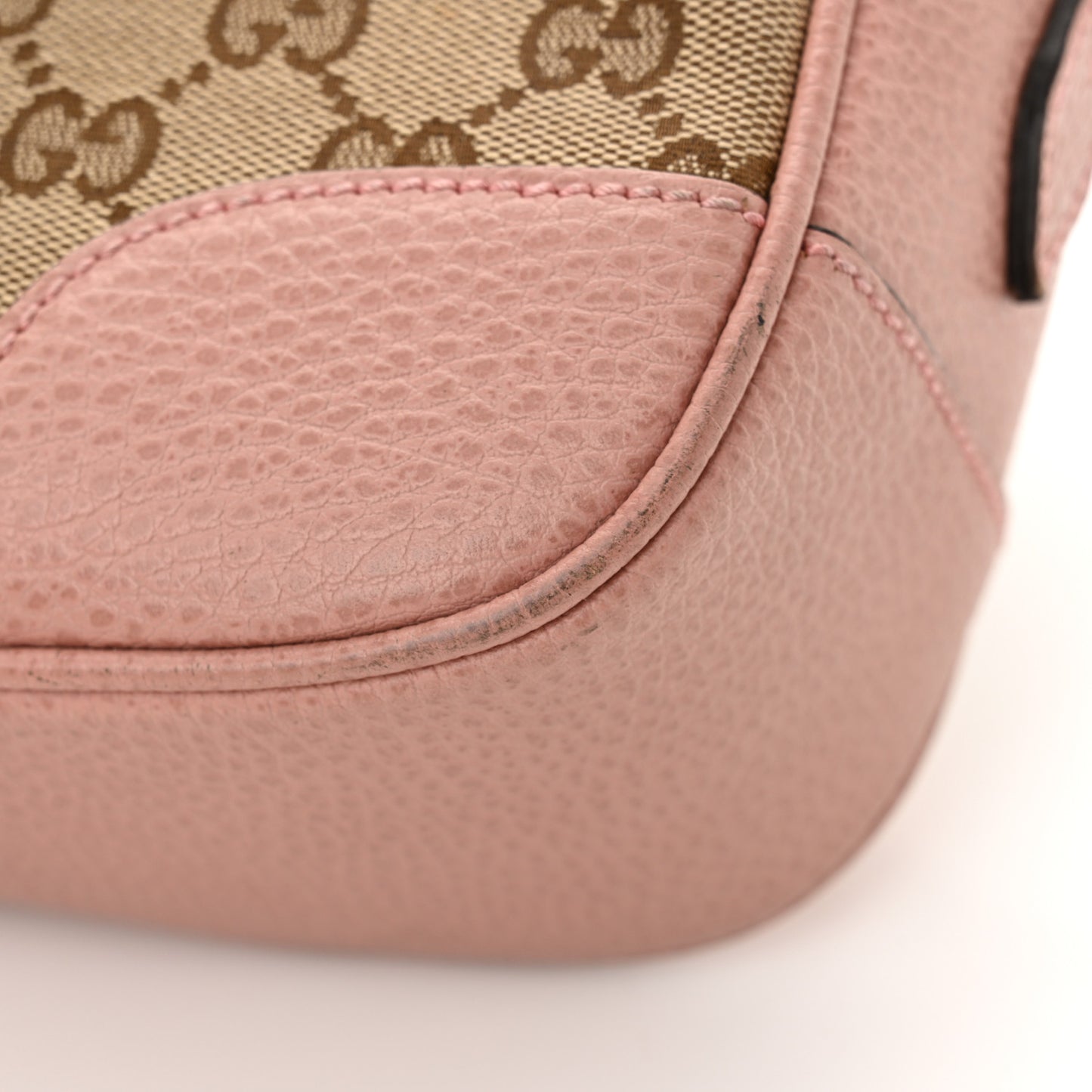 Monogram Mini Bree Messenger Bag Beige Soft Pink
