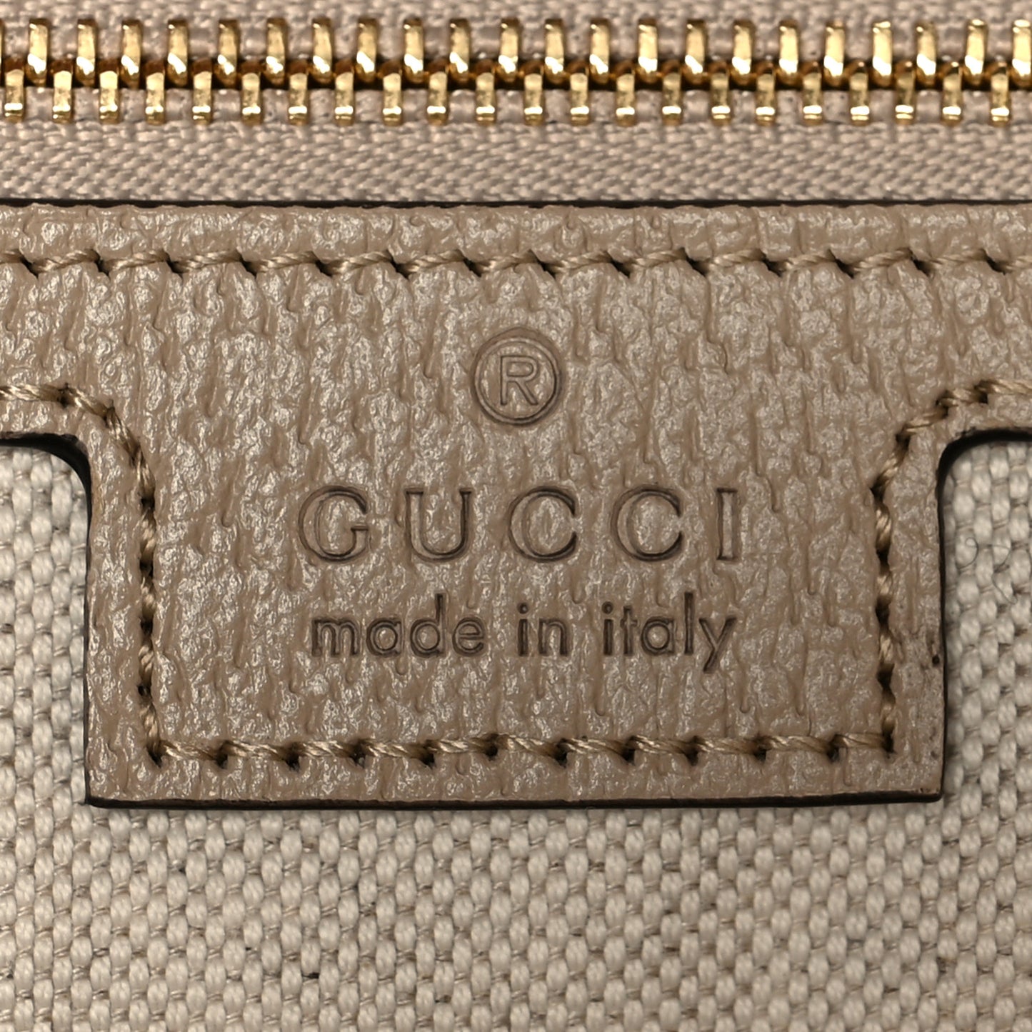 GG Supreme Monogram Textured Dollar Calfskin Web Medium Ophidia Shopping Tote Beige Mystic White Oatmeal