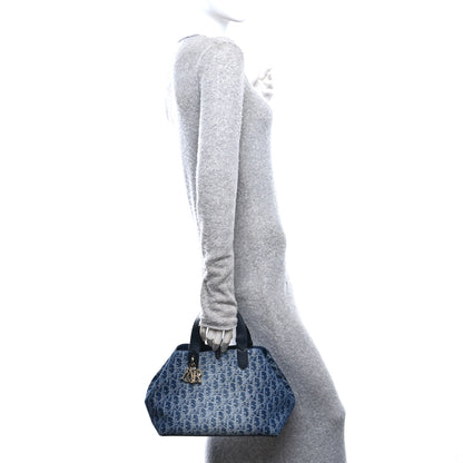 Christian Dior Denim Jacquard Oblique Medium Toujours Blue 2 of 11