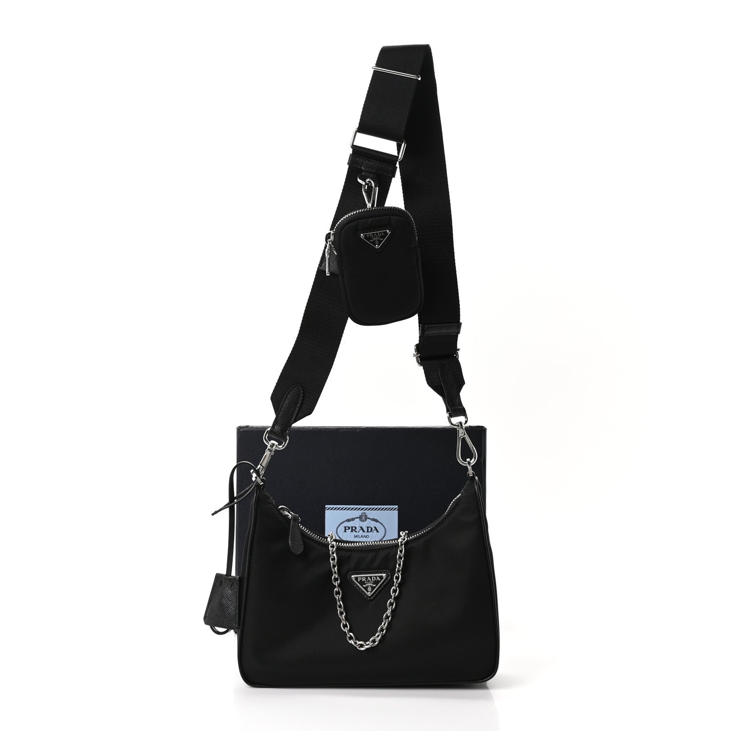 Nylon Re-Edition 2005 Shoulder Bag Black