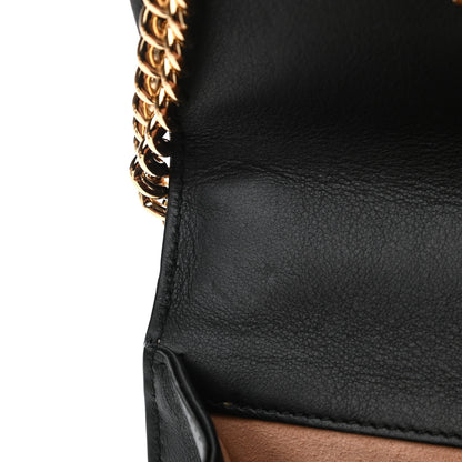 Gucci GG Supreme Monogram Bees Small Padlock Shoulder Bag Black 8 of 11