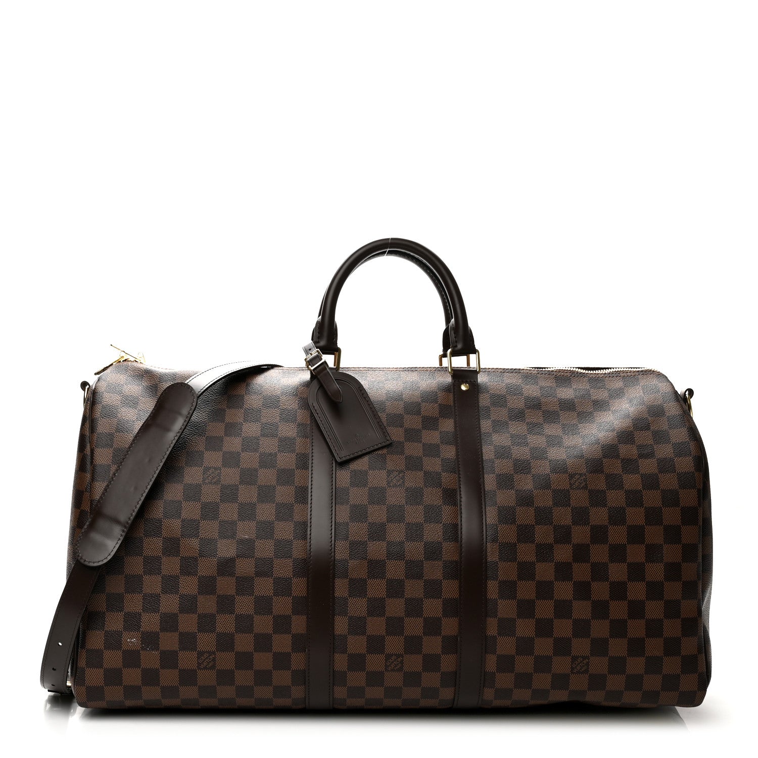 Louis Vuitton Damier Ebene Keepall Bandouliere 55 1 of 10