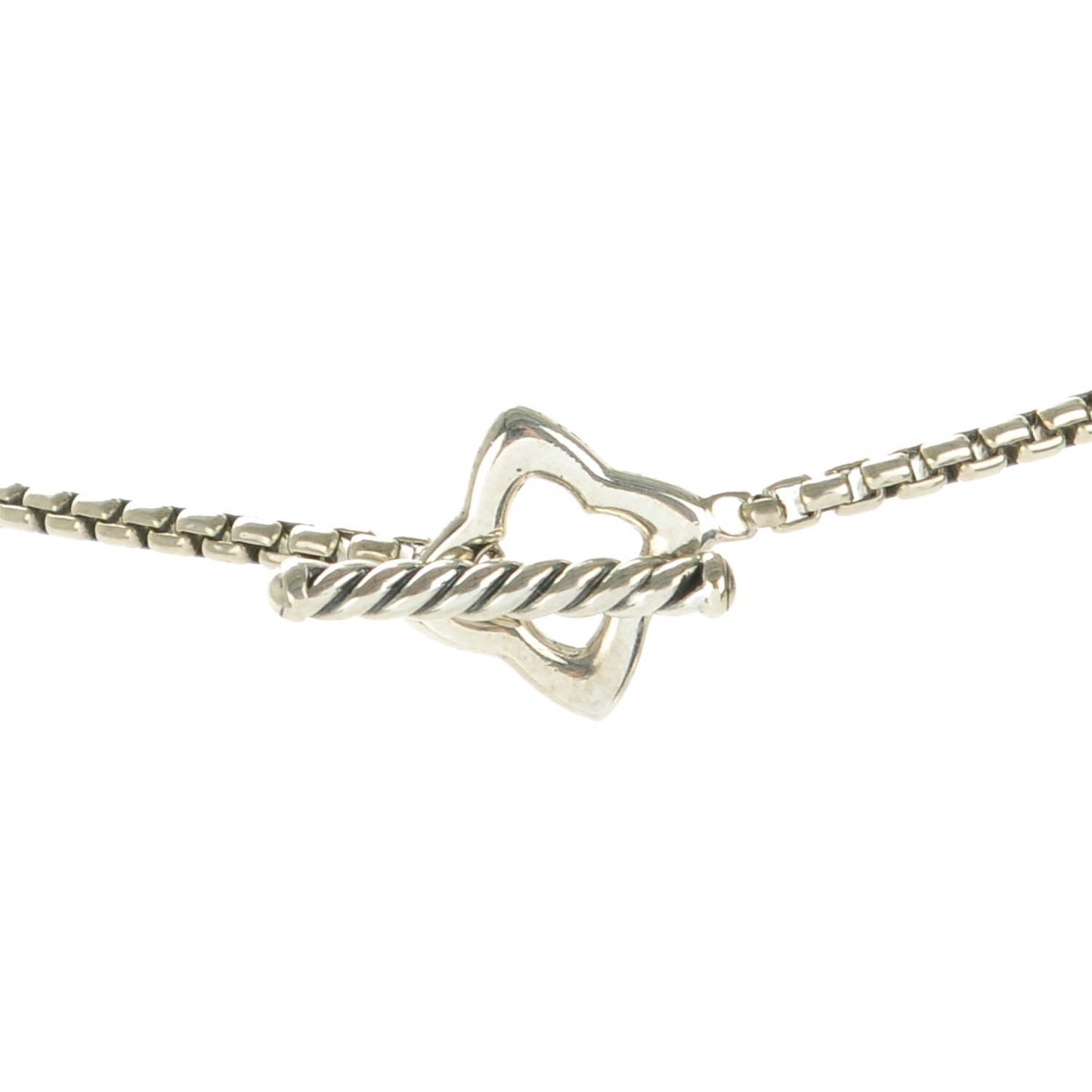 Sterling Silver 25mm Quatrefoil Chain Necklace