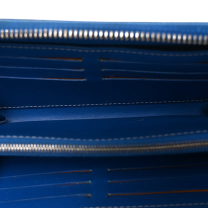 Goyard Goyardine Matignon Zip Around GM Wallet Sky Blue 5 of 8