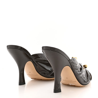 Bottega Veneta Patent Bunnie Mule Pumps 37 Fondant 5 of 8