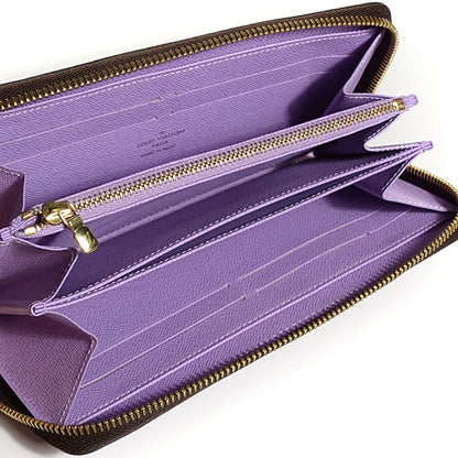 Louis Vuitton Damier Ebene Illustre Zippy Wallet Violet 5 of 7