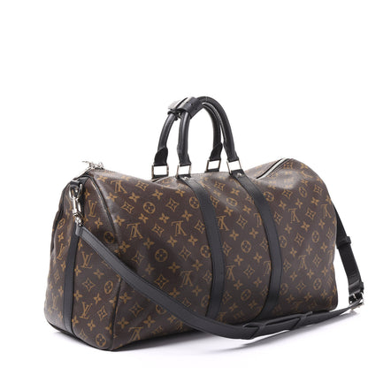 Louis Vuitton Monogram Macassar Keepall Bandouliere 45 2 of 11