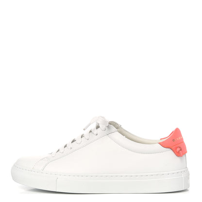 Givenchy Calfskin Womens Urban Street Sneakers 37 White Neon Pink 1 of 9