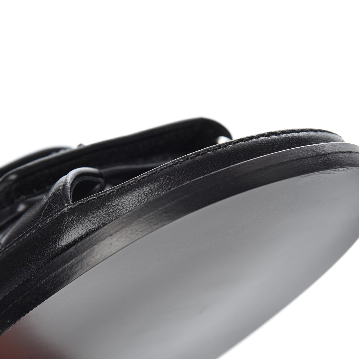 Chanel Lambskin Velcro Dad Sandals 39 Black 9 of 15