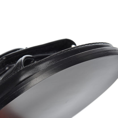 Chanel Lambskin Velcro Dad Sandals 39 Black 9 of 15