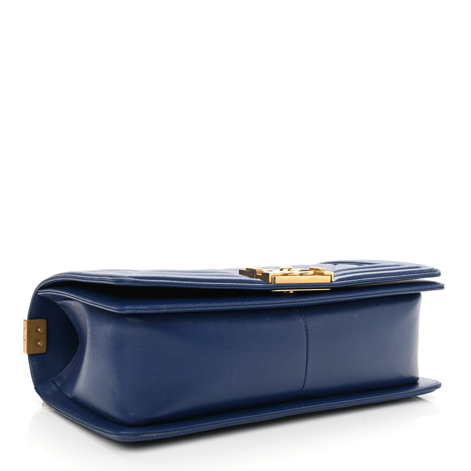 Chanel Lambskin Quilted Medium Boy Flap Blue 4 of 12