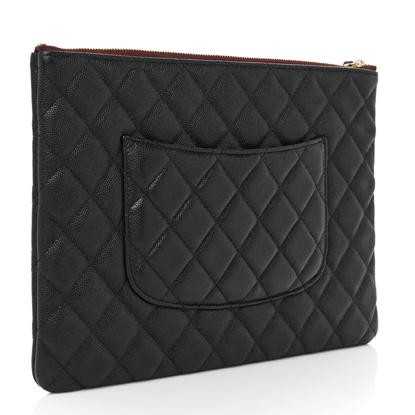 Caviar Quilted Medium Cosmetic Case Black