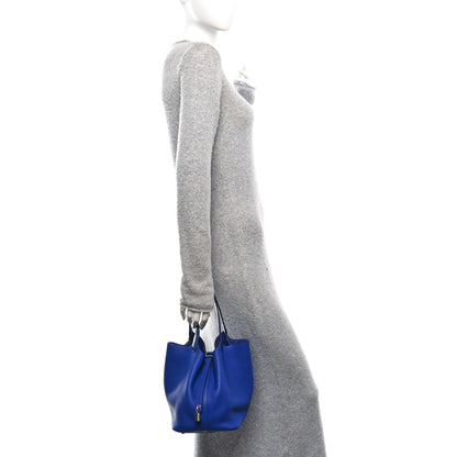 Hermes Taurillon Clemence Matte Alligator Picotin Lock Touch 22 MM Bleu Electrique 2 of 12