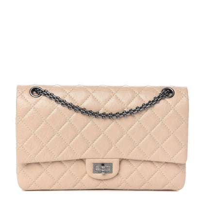 Chanel Aged Calfskin Quilted 2.55 Reissue 226 Flap Light Beige 1 of 12