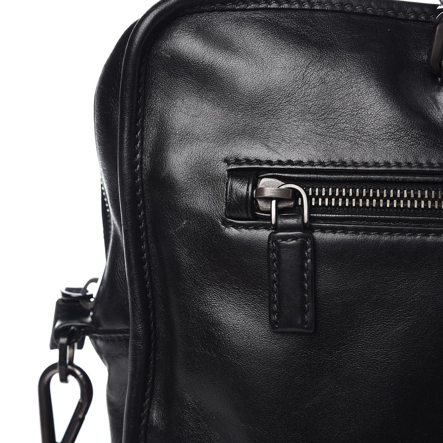 Nappa Briefcase Black