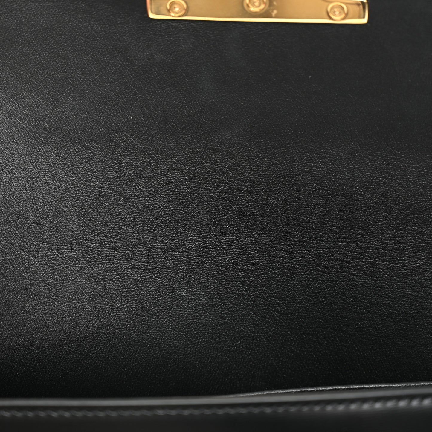 Shiny Calfskin Triomphe Shoulder Bag Black