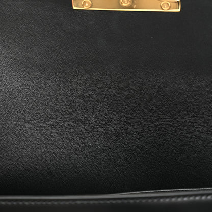 Celine Shiny Calfskin Triomphe Shoulder Bag Black 10 of 12