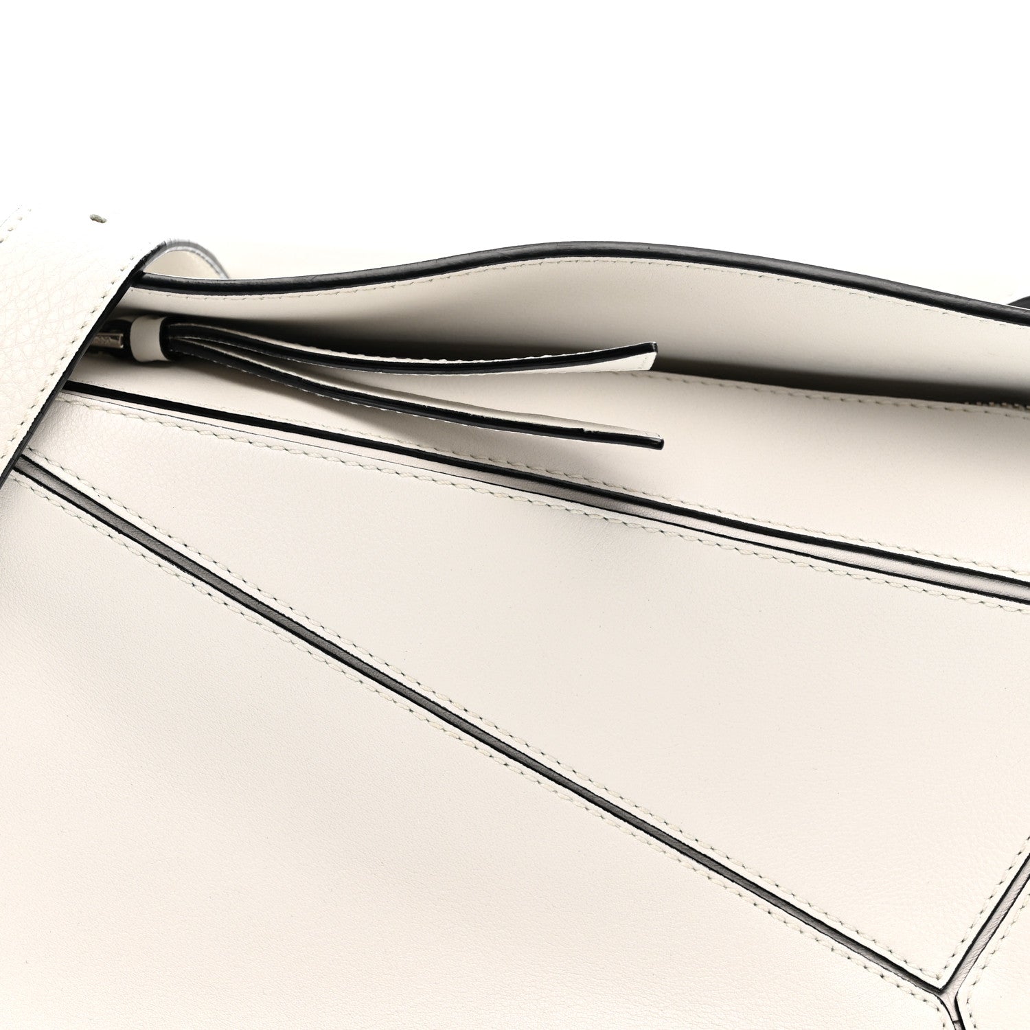 Loewe Calfskin Small Puzzle Bag White 8 of 13