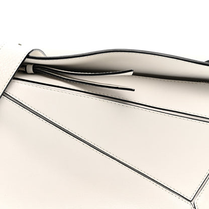 Loewe Calfskin Small Puzzle Bag White 8 of 13
