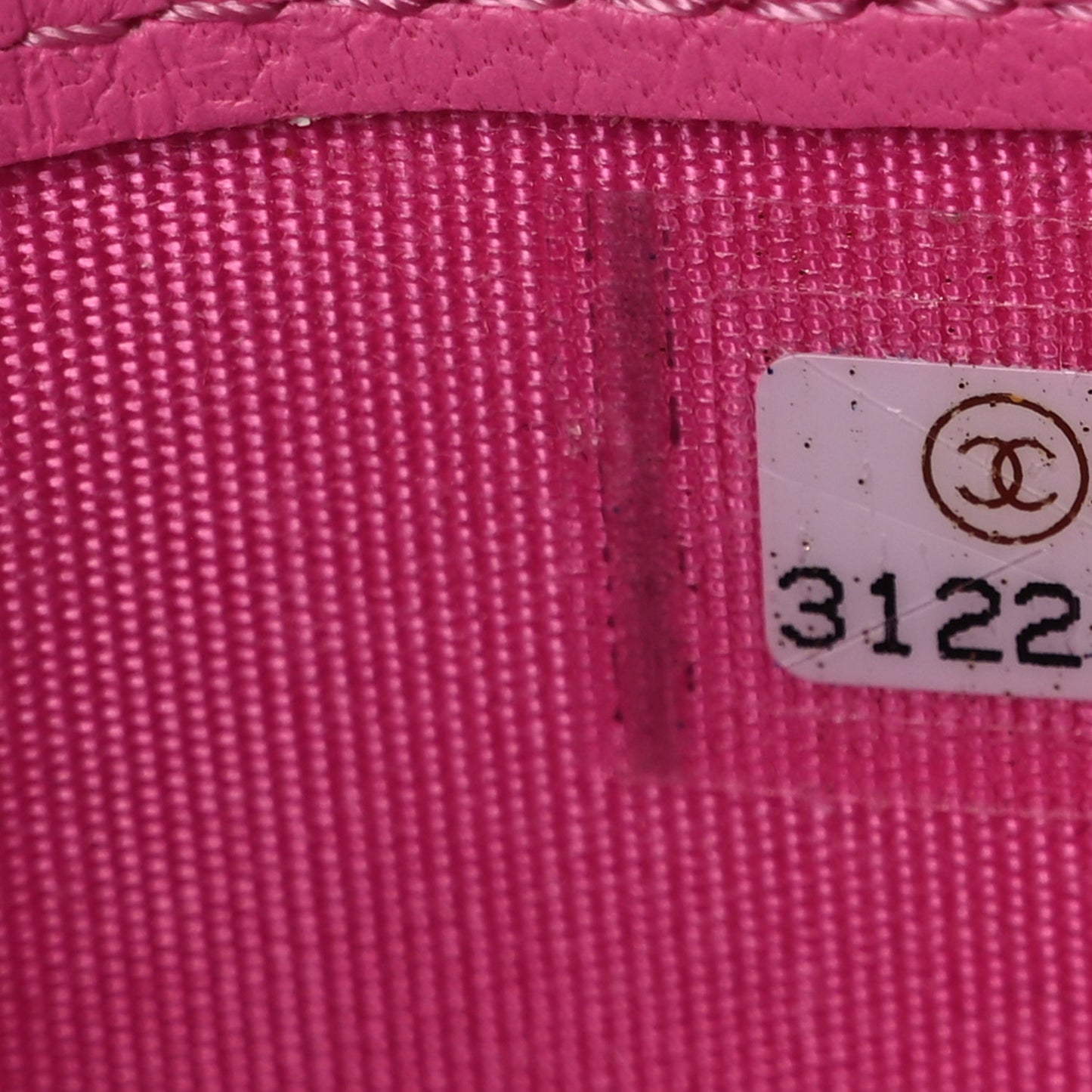 Lambskin Quilted Card Holder Pink