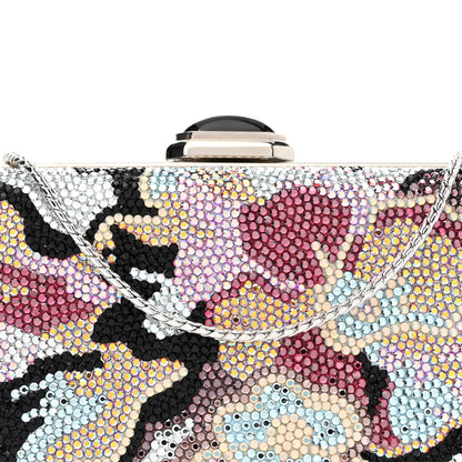 Judith Leiber Swarovski Crystal Floral Clutch Multicolor 8 of 10