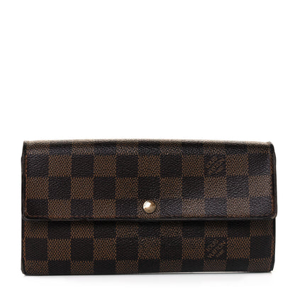 Louis Vuitton Damier Ebene Sarah Wallet 1 of 13