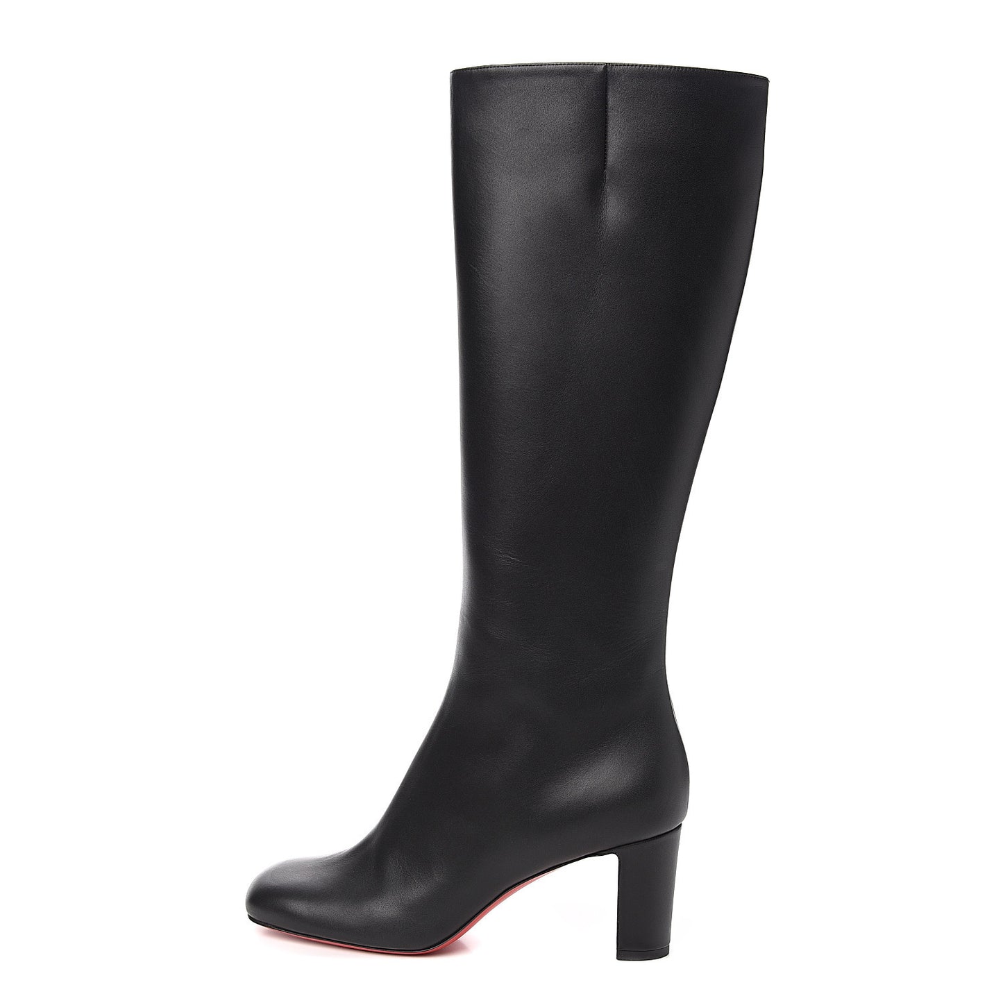 Calfskin Cadrilla Botta 70 Tall Boots 40.5 Black
