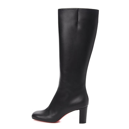 Christian Louboutin Calfskin Cadrilla Botta 70 Tall Boots 40.5 Black 1 of 7