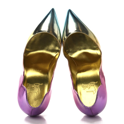 Christian Louboutin Specchio Boreal Hot Chick 100 Pumps 39.5 Multicolor Gold 2 of 8