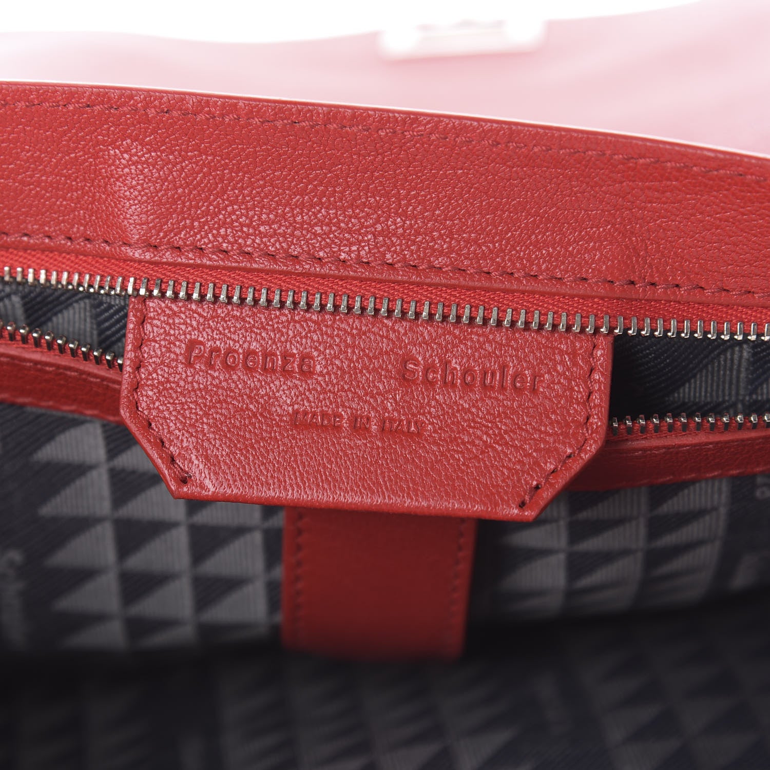 Proenza Schouler Lambskin Medium PS1 Satchel True Red 8 of 9