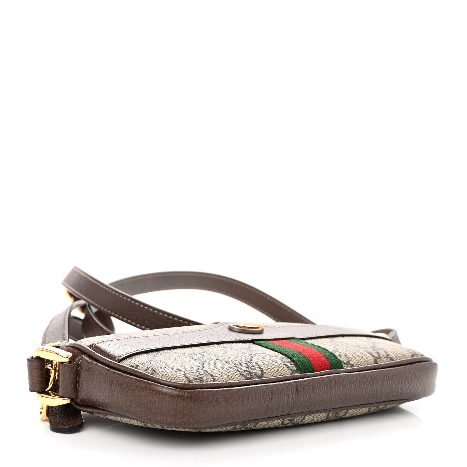 Gucci GG Supreme Monogram Web Mini Ophidia GG Bag Brown 5 of 10
