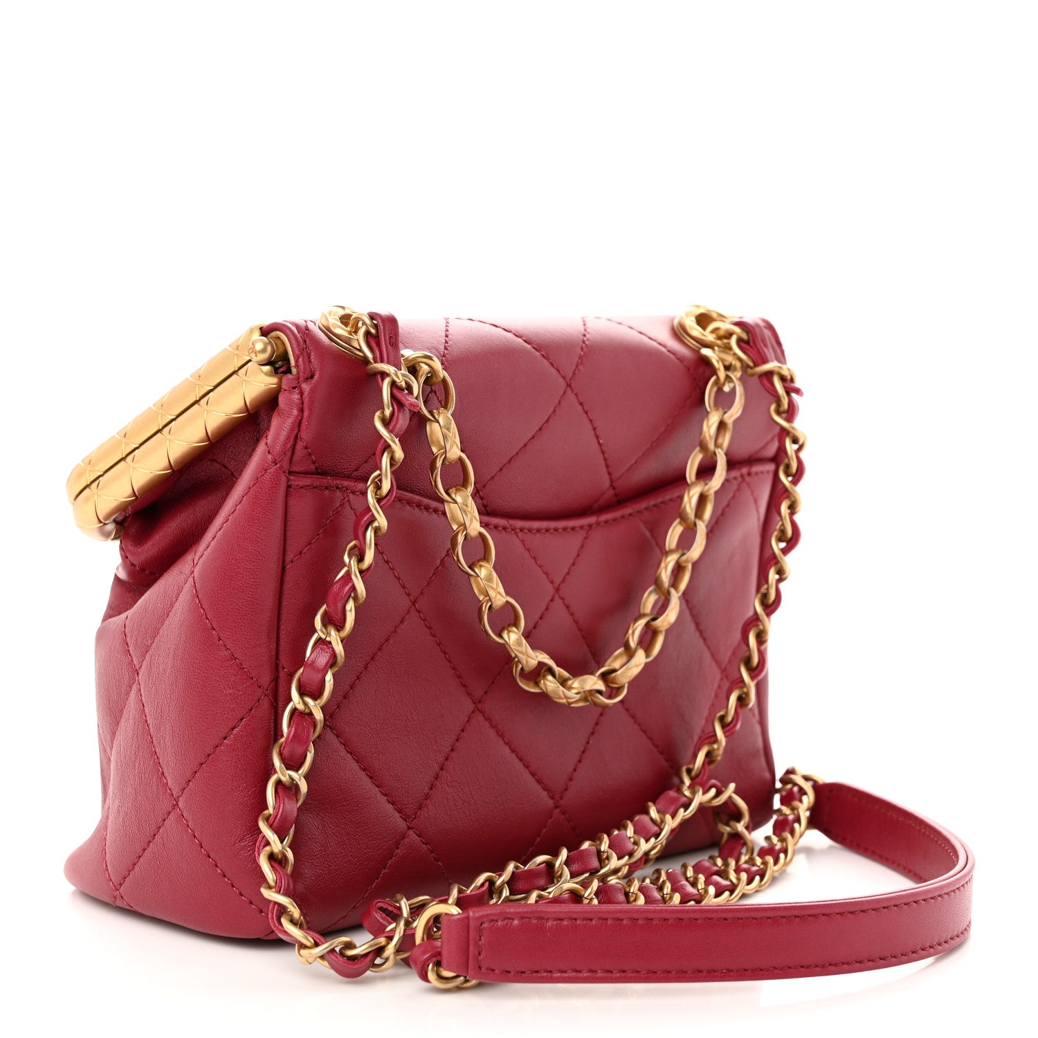 Chanel Lambskin Quilted My Crush Bag Red 3 of 11