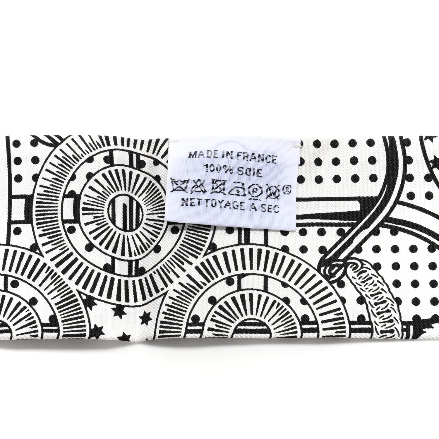 Hermes Silk Eperon D'Or Bandana Twilly White Marine 6 of 8