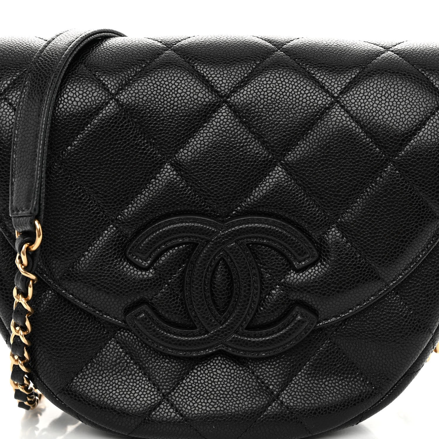 Chanel Caviar Quilted Small Messenger Flap Black 8 of 10