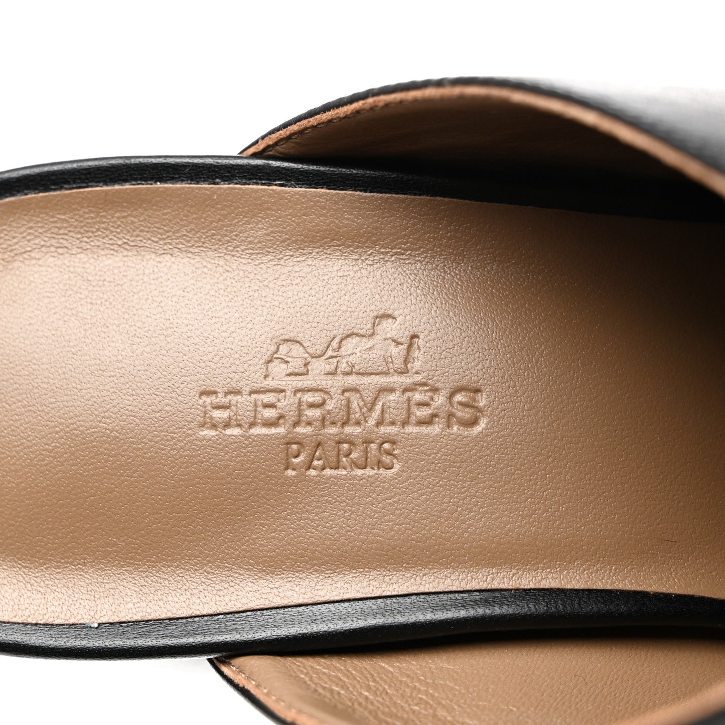 Nappa Detail Mules 40 Black