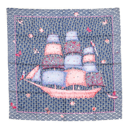 Hermes Silk Bateau Fleuri Scarf 90 1 of 5