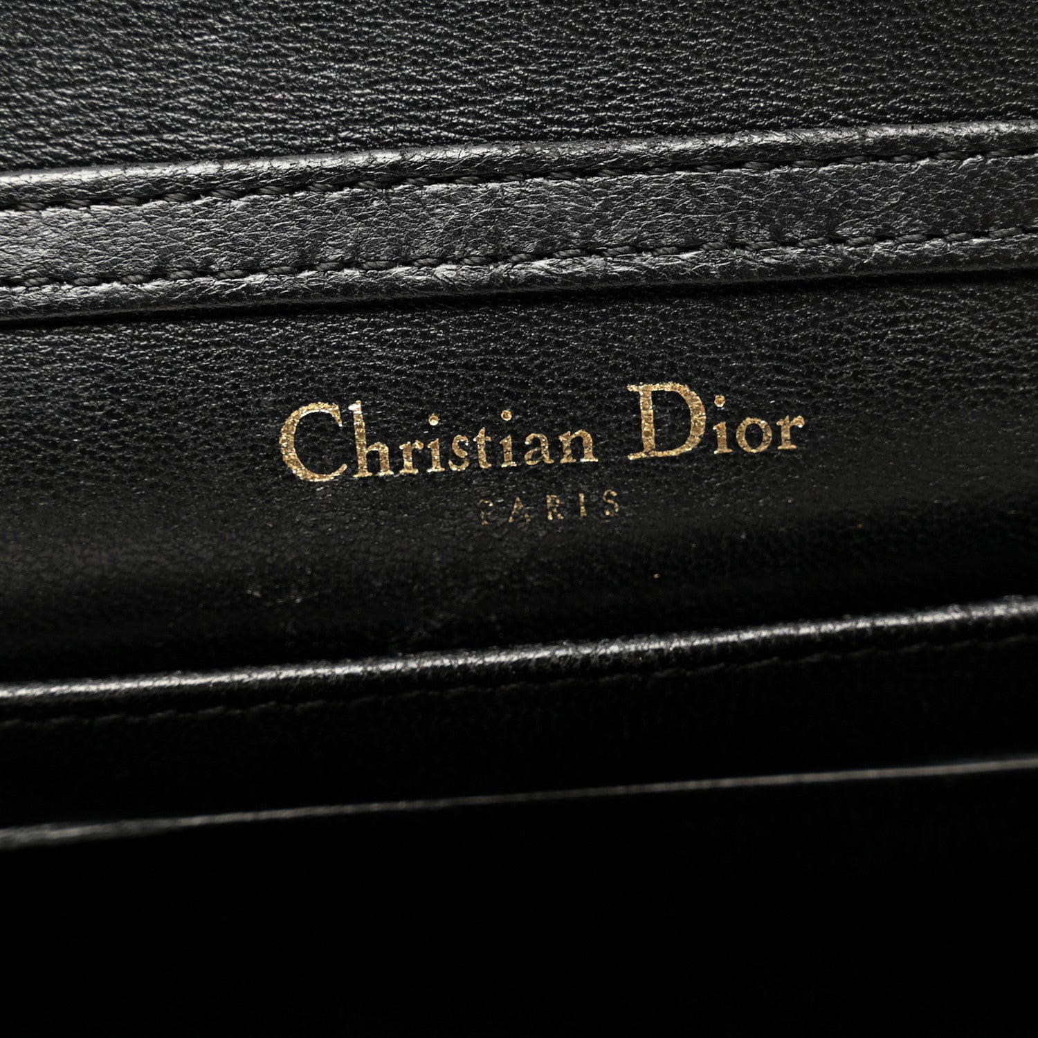 Christian Dior Lambskin Baby Diorama Flap Bag Black 6 of 8