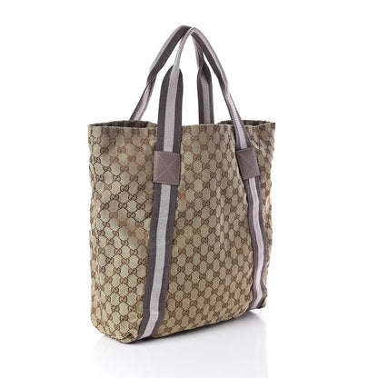 Gucci Monogram Medium Web Tote Light Purple　 3 of 9