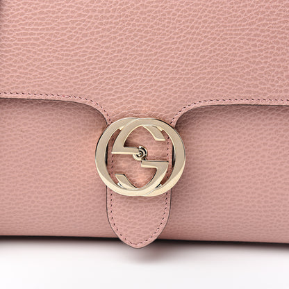 Gucci Dollar Calfskin Interlocking G Top Handle Shoulder Bag Soft Pink 9 of 9