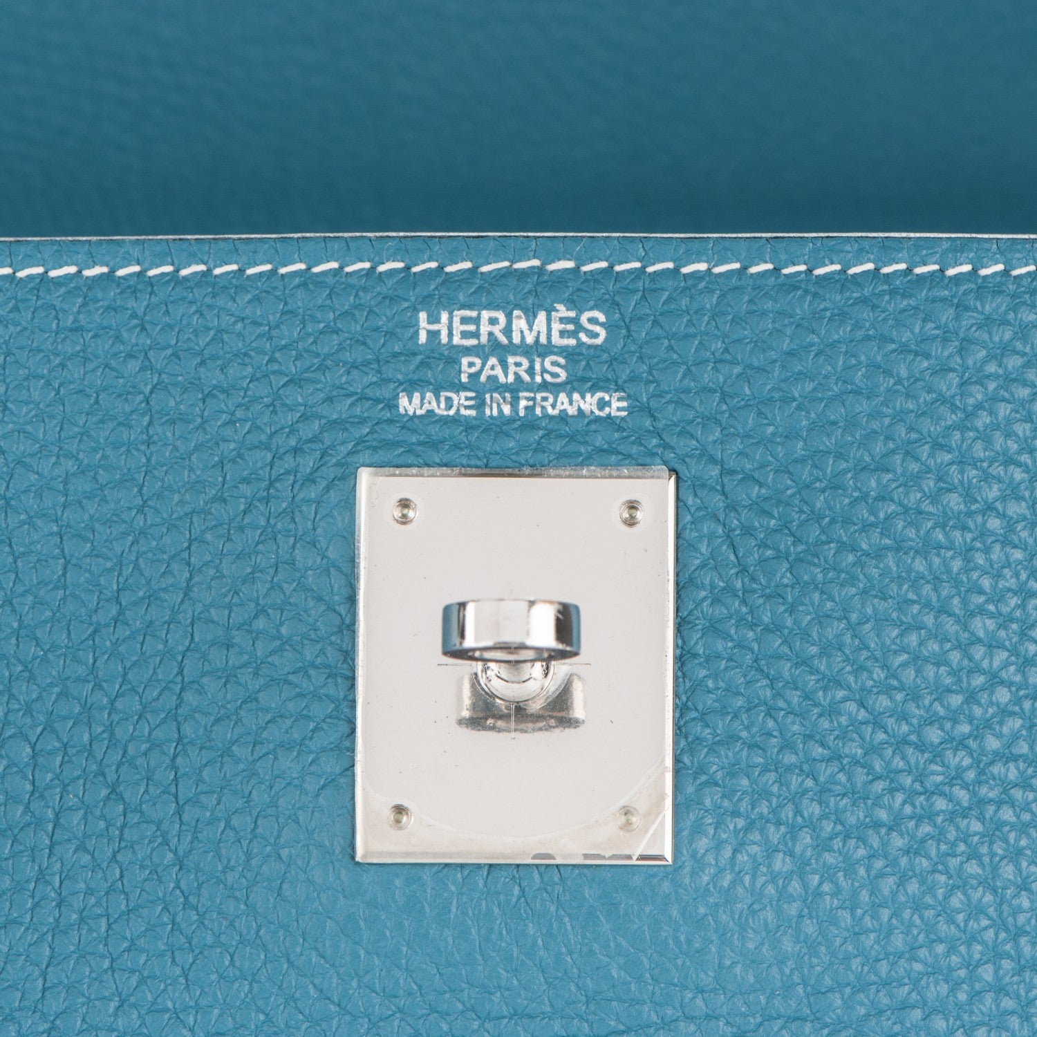 Hermes Togo Kelly Retourne 32 Blue Jean 16 of 30