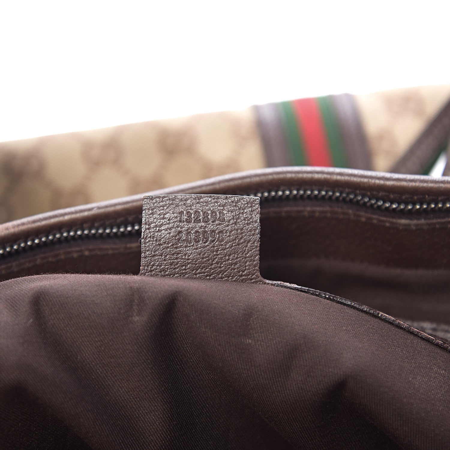 Gucci Monogram Web Large Joy Tote Dark Brown 6 of 11